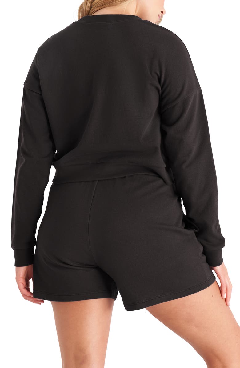 The Standard Stitch The Crop Sweatshirt, Alternate, color, Vintage Black