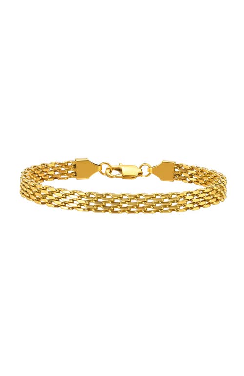 Hollywood Sensation Elena Adjustable Stackable Link Bracelet In Gold