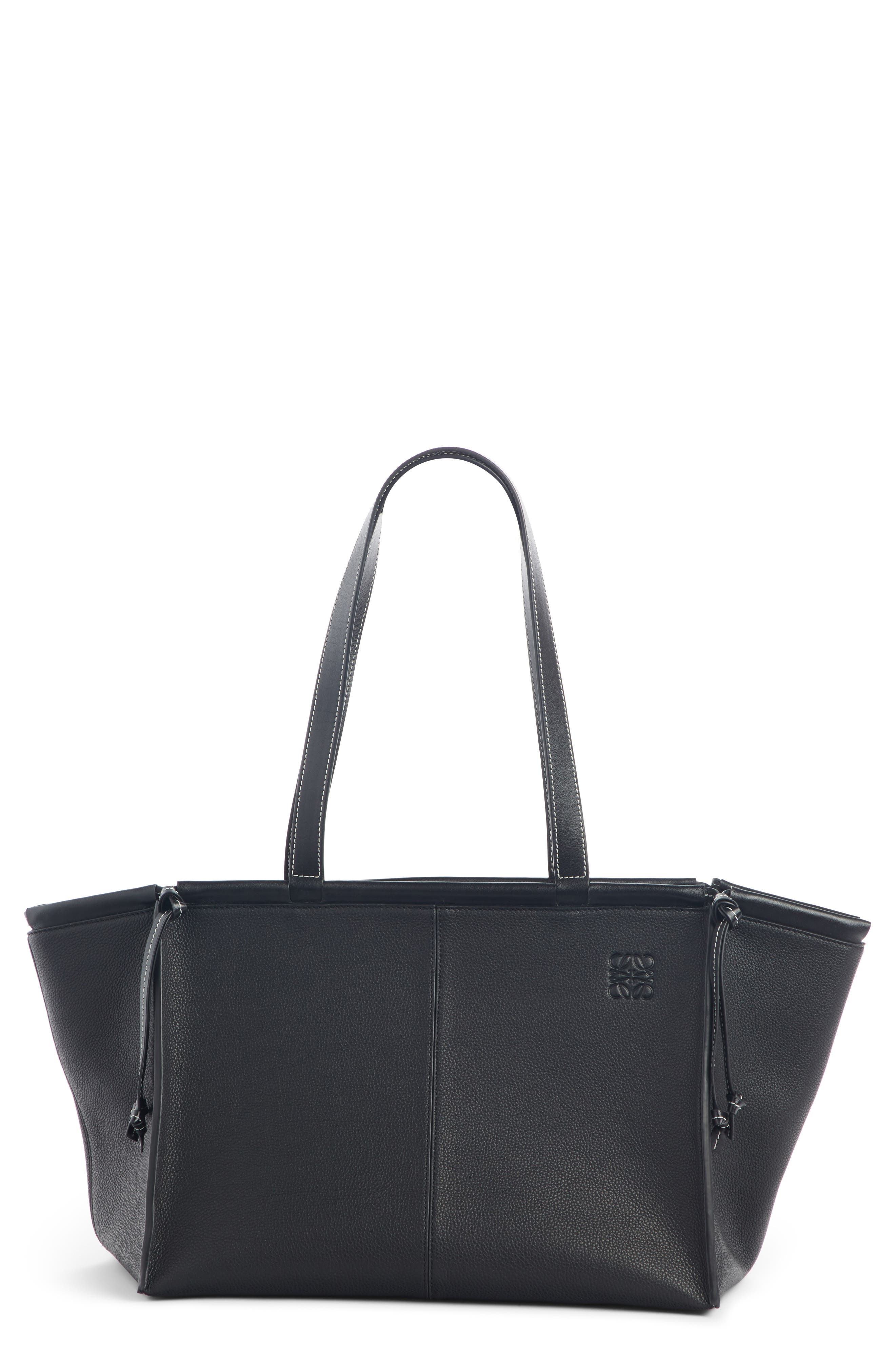 Loewe Cushion Leather Convertible Gusset Tote, Main, color, 