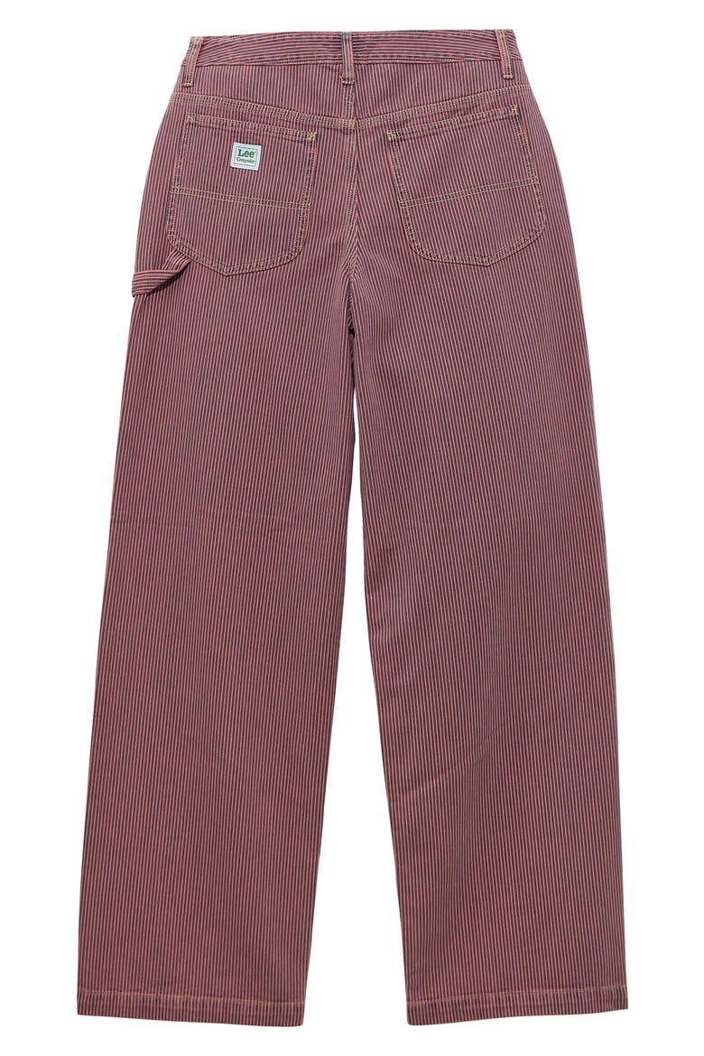 x Crayola Carpenter High Rise Straight Leg Jeans, Alternate, color, RED ORANGE STRIPE