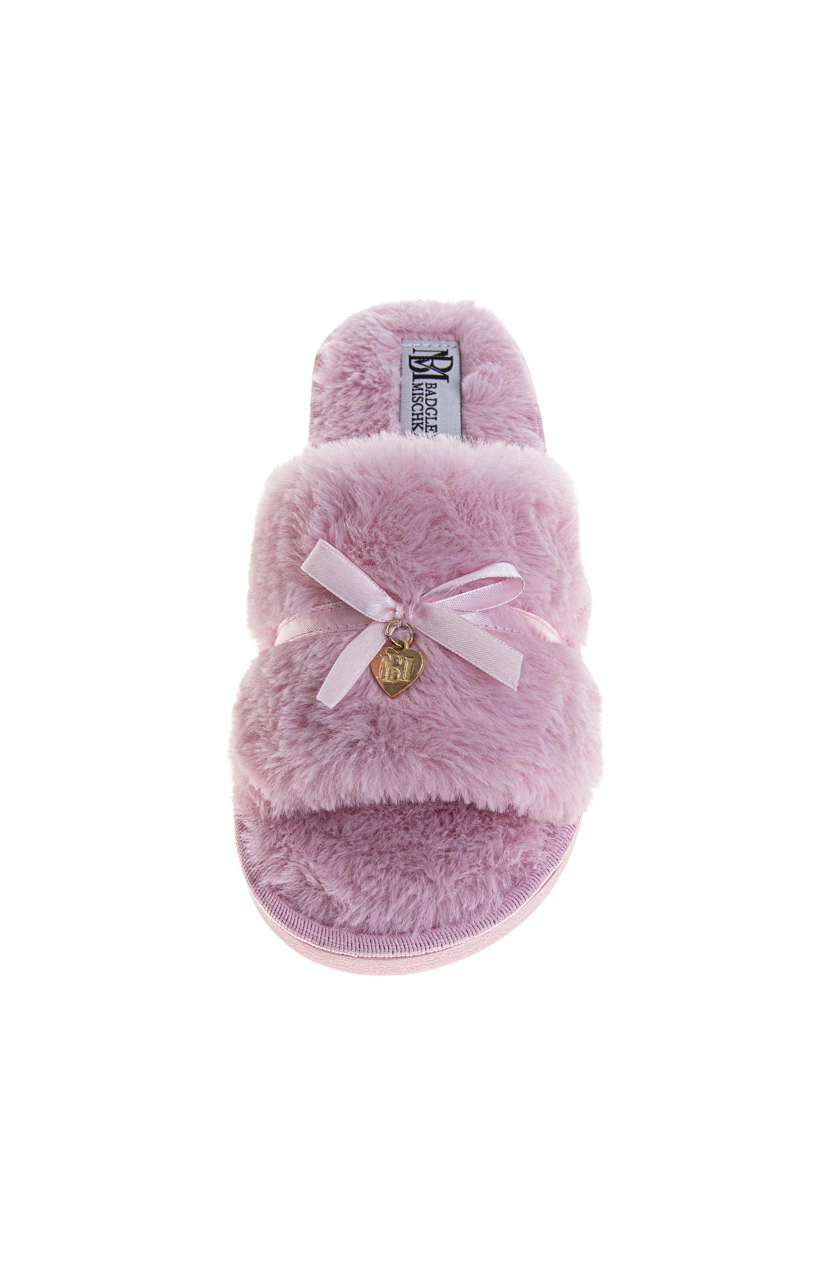 Womens Classic Logo Slippers, Alternate, color, PINK