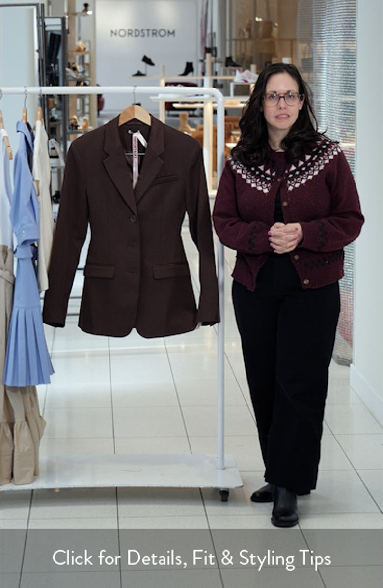 Luella Hourglass Crepe Jacket, sales video thumbnail