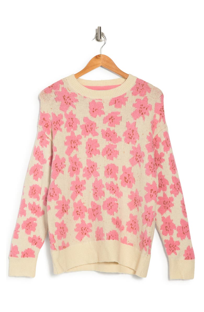 FRNCH Nikki Flower Print Sweater, Alternate, color,