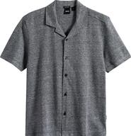 BOSS Powell Linen & Cotton Camp Shirt