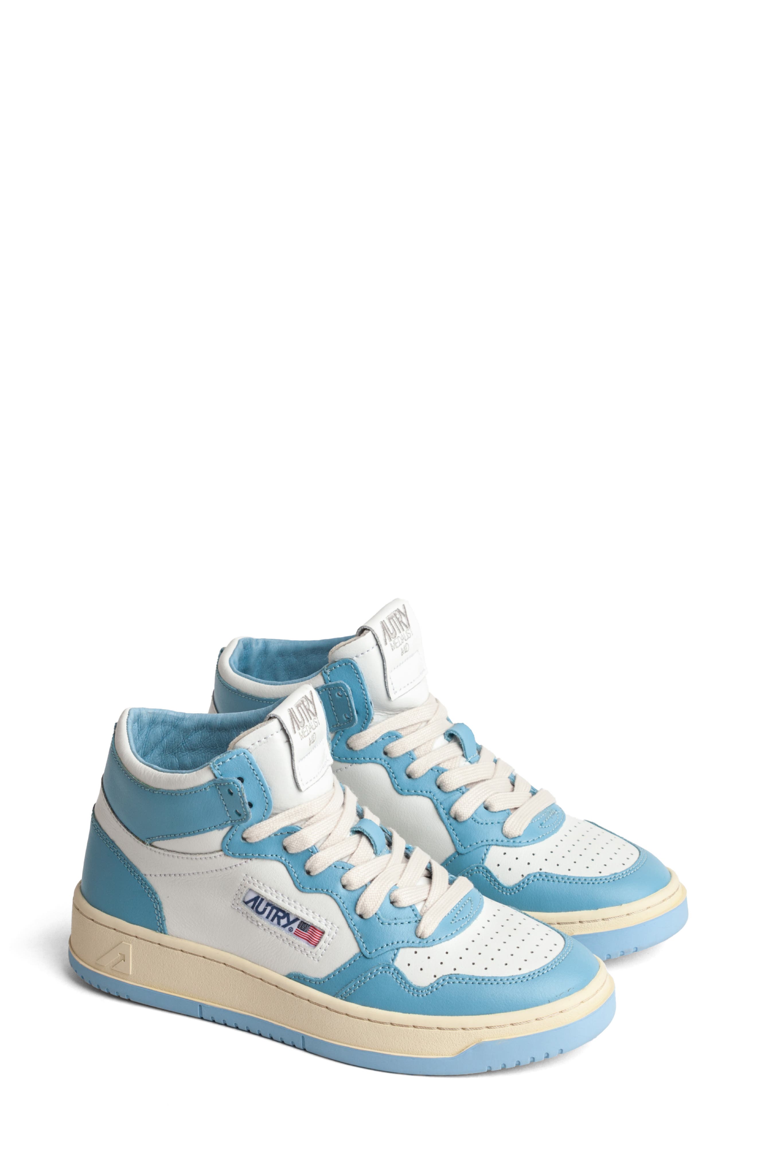 SEA BLUE/ WHITE LEATHER