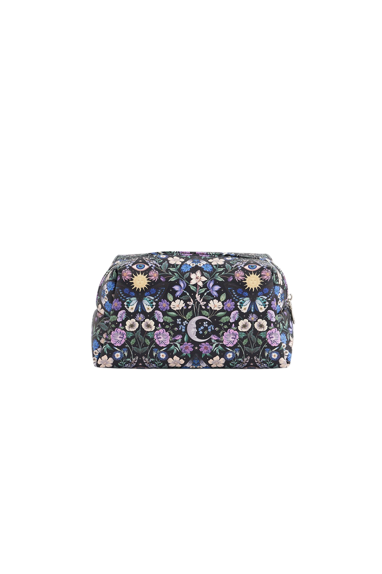 Selene Print Cosmetic Pouch, Alternate, color, Navy