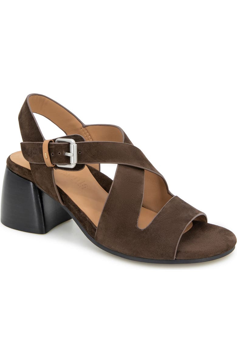 Gentle Souls Mela Crisscross Sandal, Main, color, Chocolate Suede