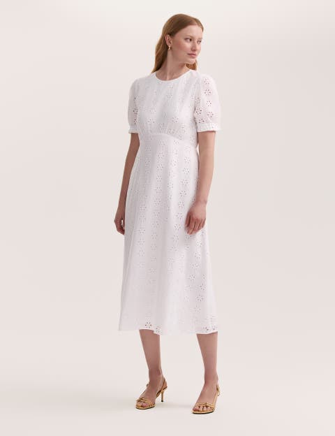 Mela Cotton Midi Tea Dress