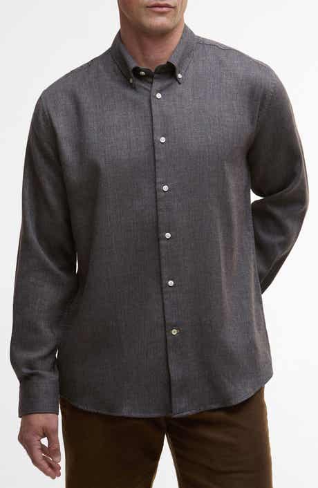 Tamish Regular Fit Herringbone Button-Down Shirt
