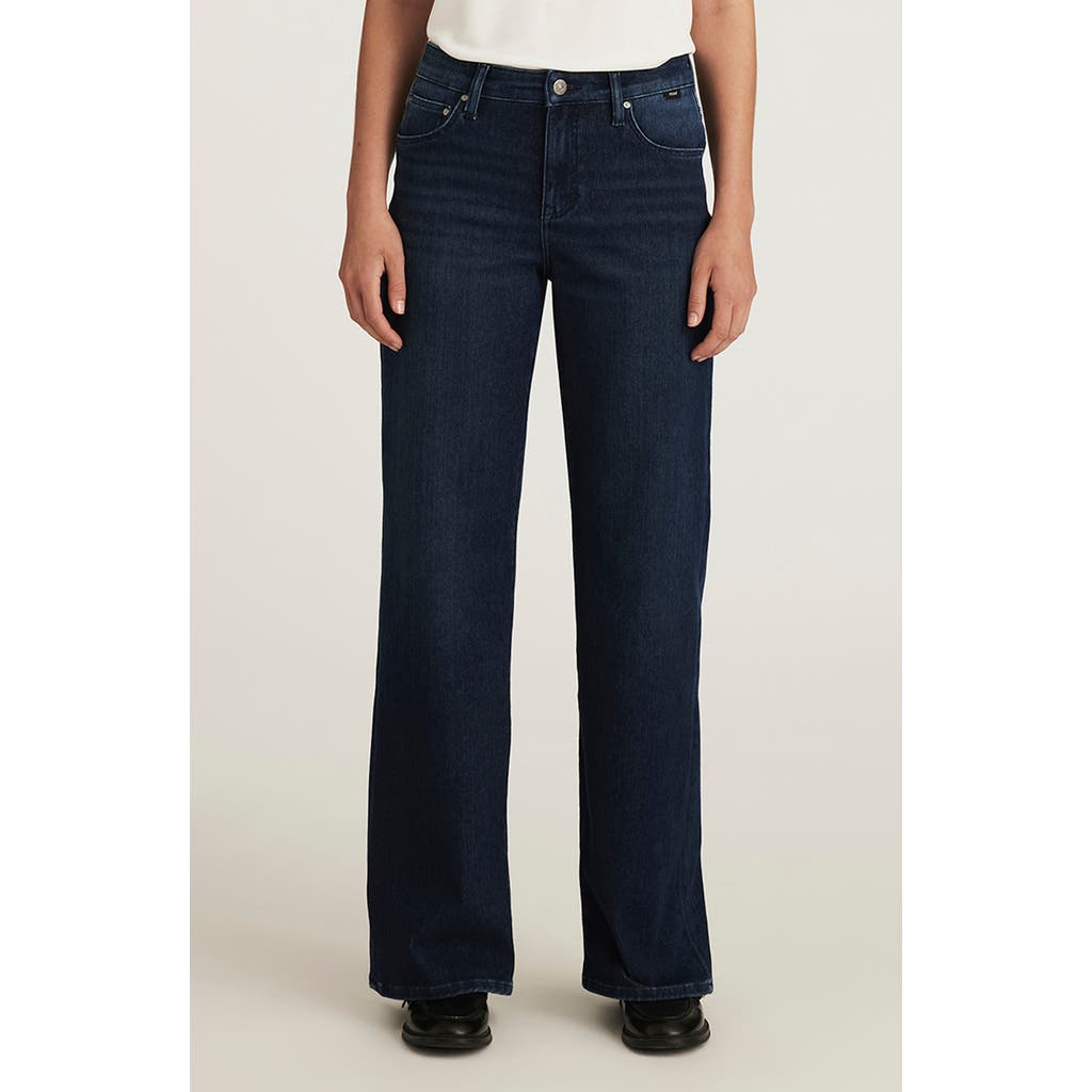 Mavi Jeans Sabrina Mid Rise Wide Leg Jeans In Blue