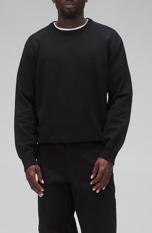 Reigning Champ Midweight Terry Standard Crewneck Sweatshirt In Black