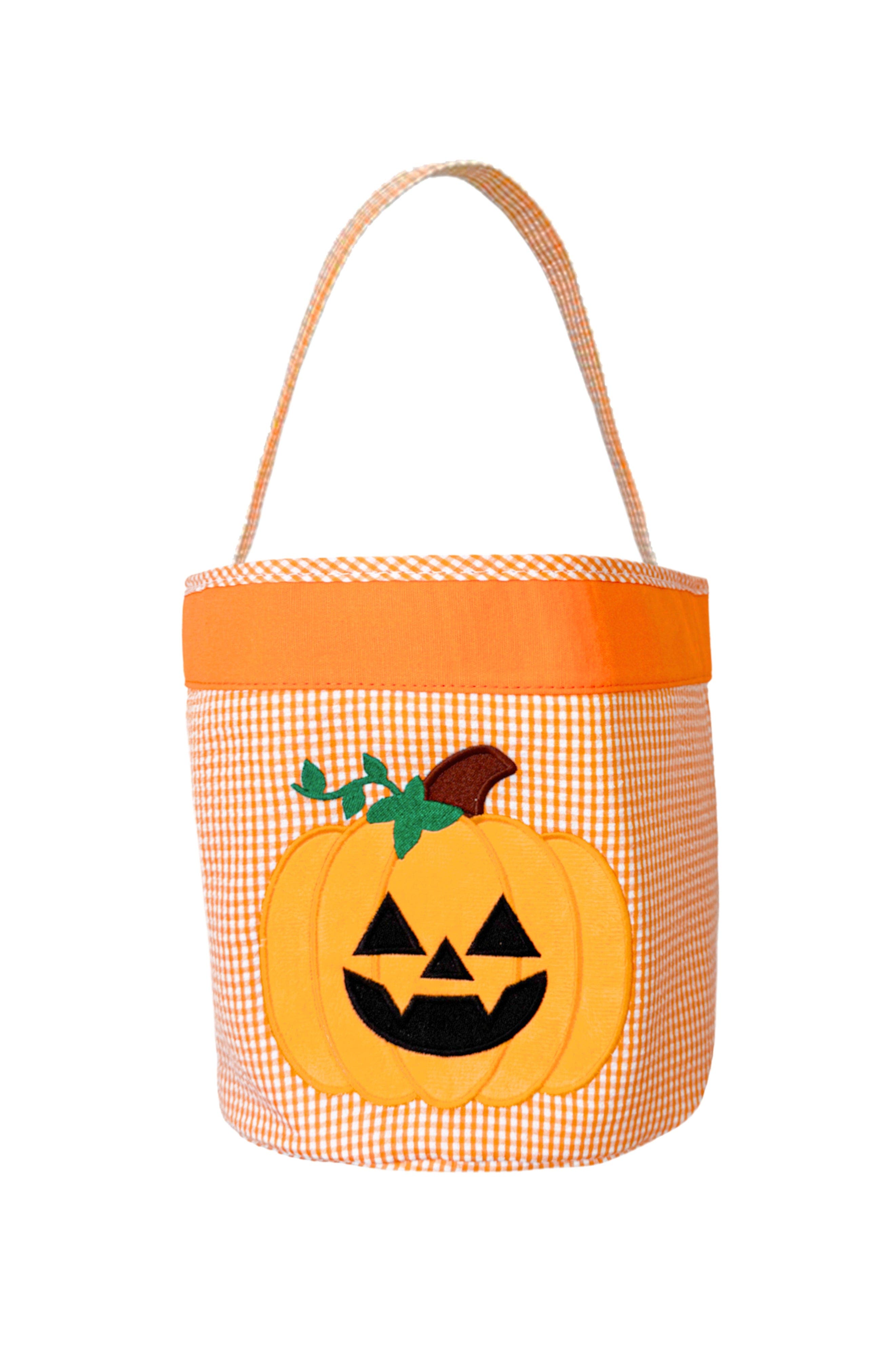 Bits & Bows Jack-O-Lantern Halloween Pumpkin Tote, Main, color, 