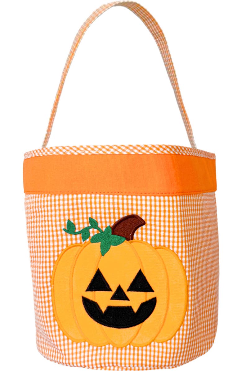 Bits & Bows Jack-O-Lantern Halloween Pumpkin Tote, Main, color,