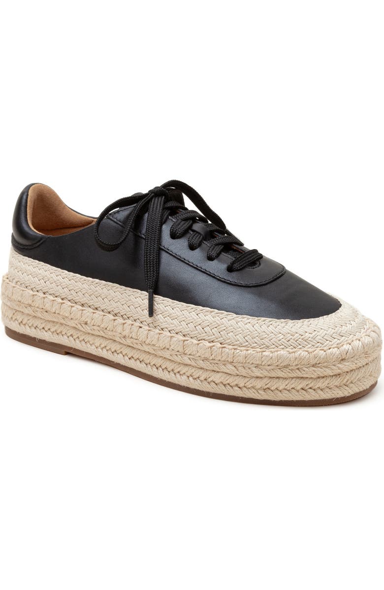 Linea Paolo Selma Platform Sneaker, Main, color, Black