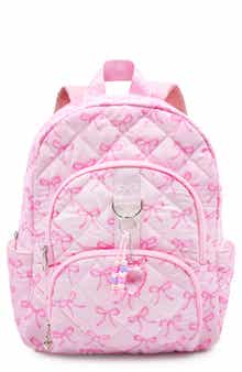 Large Bow Quilted Backpack