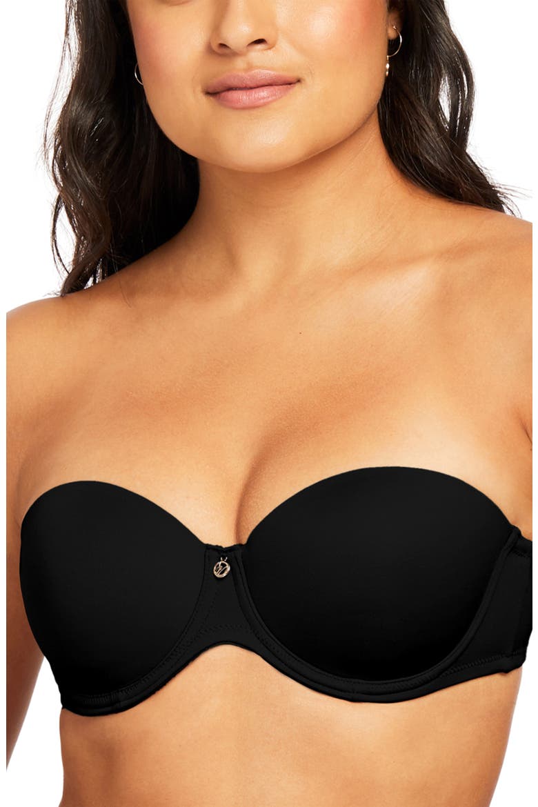 Convertible Strapless Underwire Bra, Alternate, color, BLACK