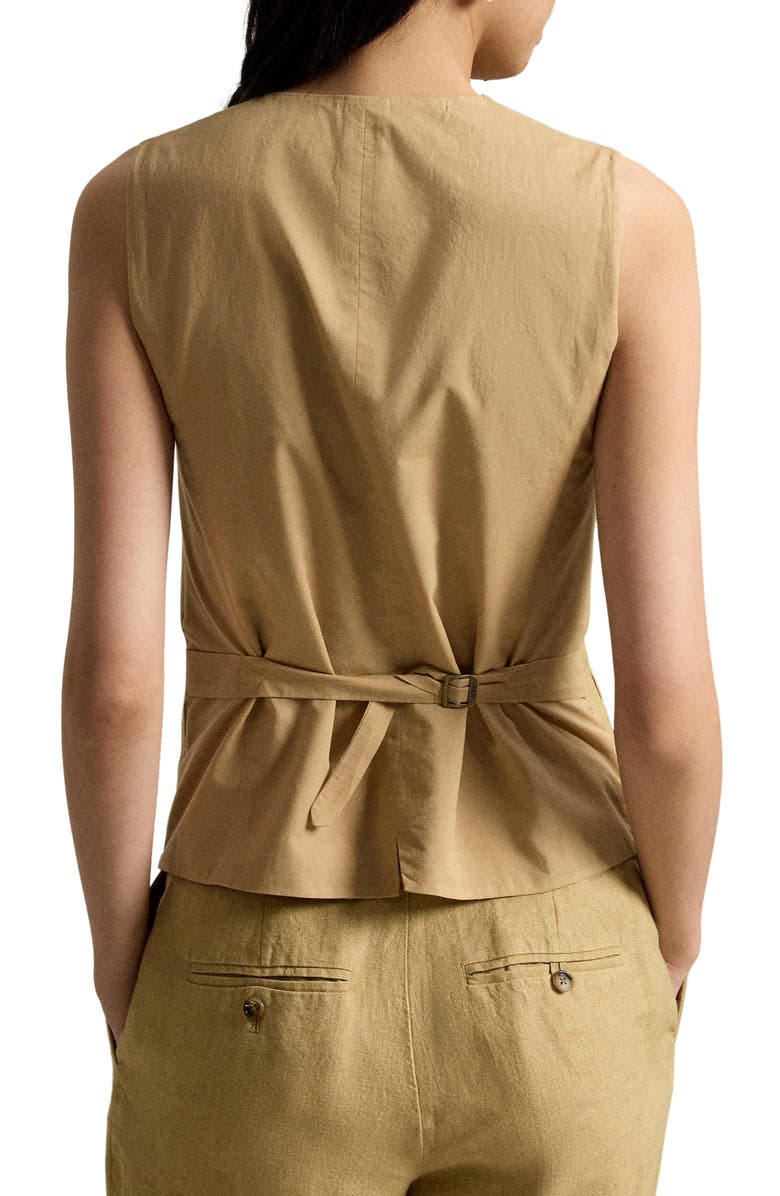 Polo Ralph Lauren Délavé Linen & Cotton Vest, Alternate, color, Classic Camel