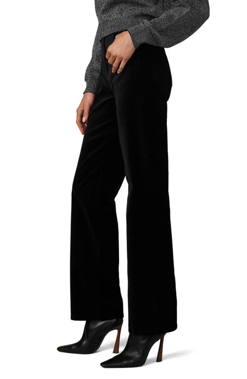 Joe's Jeans The Margot Velvet Straight Leg Pants In Black