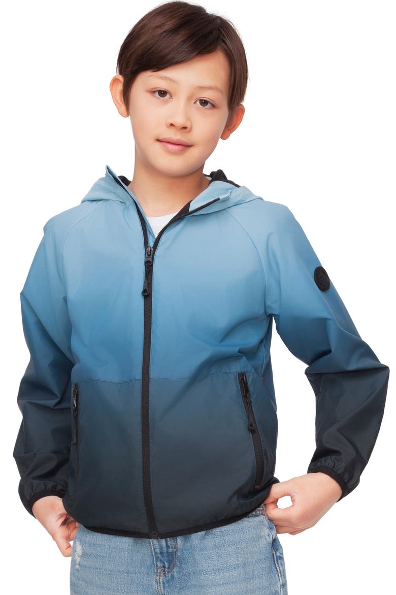 Kids' Fleece-Lined Windbreaker, Main, color, Navy