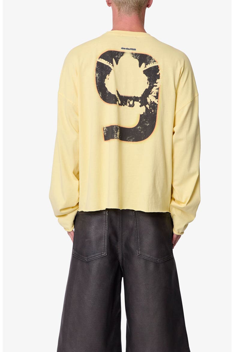 Bleeding Graphic Long Sleeve T-Shirt, Alternate, color, YELLOW