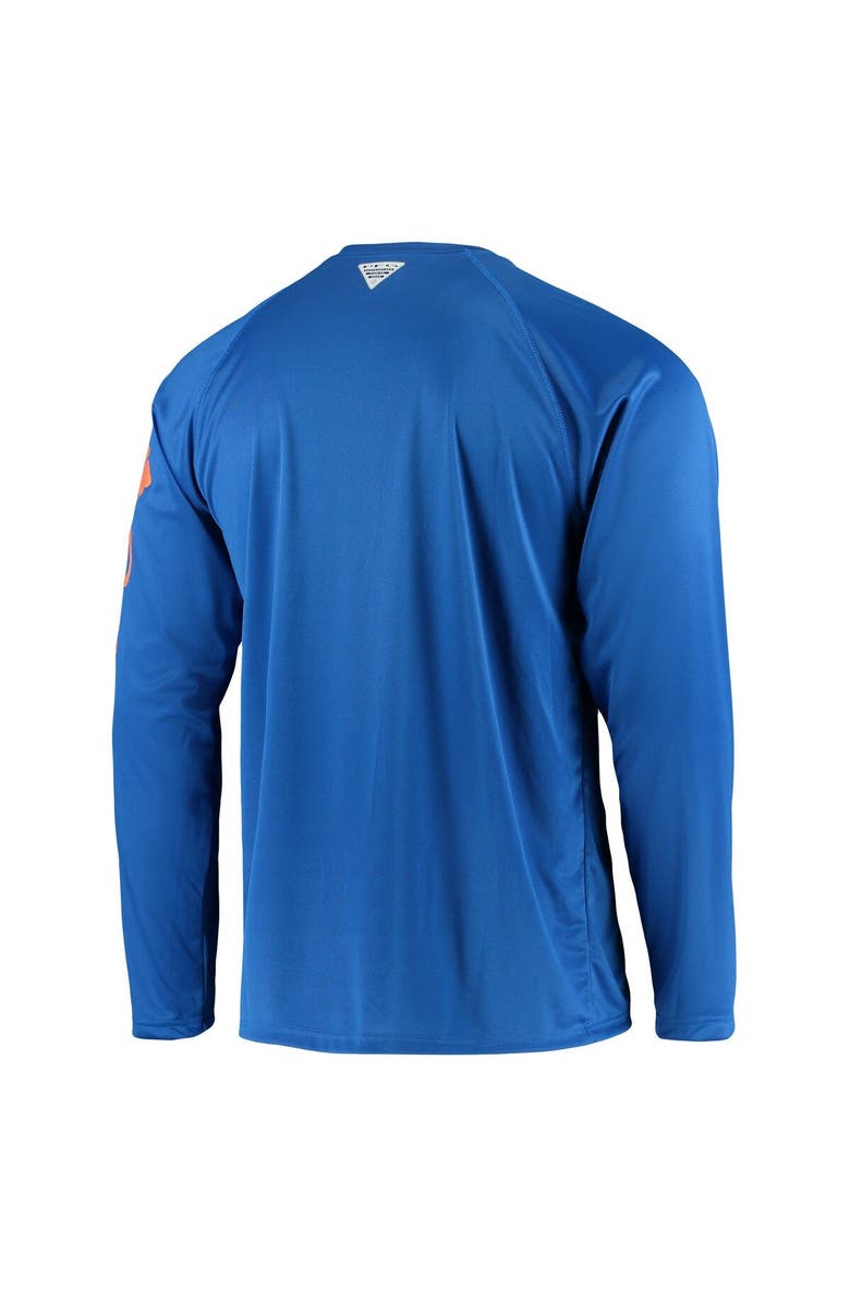 Columbia Men's Columbia Royal Florida Gators Terminal Tackle Omni-Shade Raglan Long Sleeve T-Shirt, Alternate, color, Royal