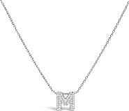 Haus of Brilliance 10K Gold Diamond Accent "A-Z" Initial Bubble Pendant Necklace