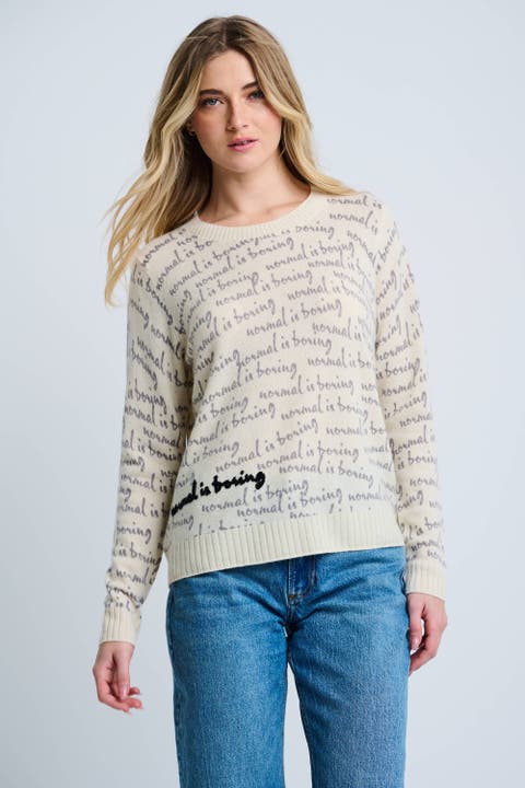 Normal Is Boring Cashmere Sweater