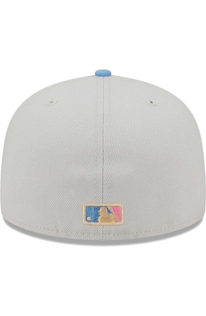 New Era Men's New Era Natural Los Angeles Dodgers Beach Front 59FIFTY Fitted Hat, Alternate, color, Natural