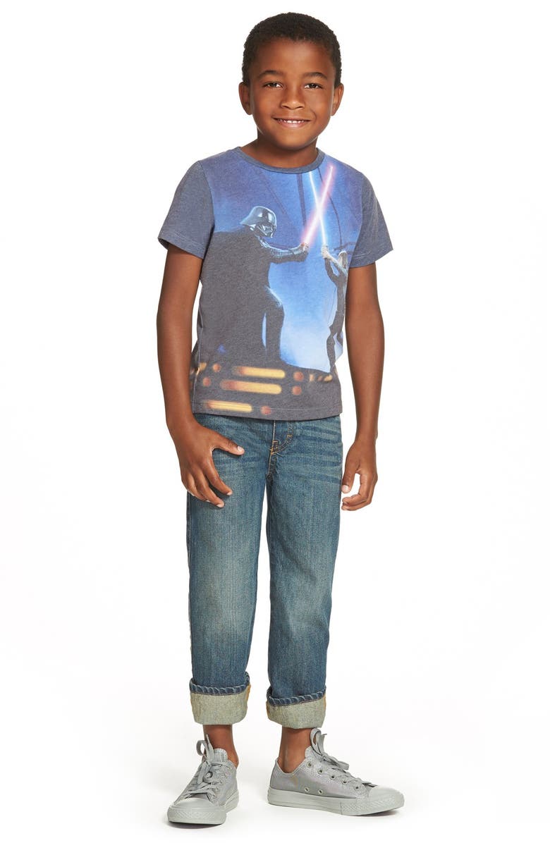 Tucker + Tate Knit Waist Jeans, Main, color, Lewis Wash