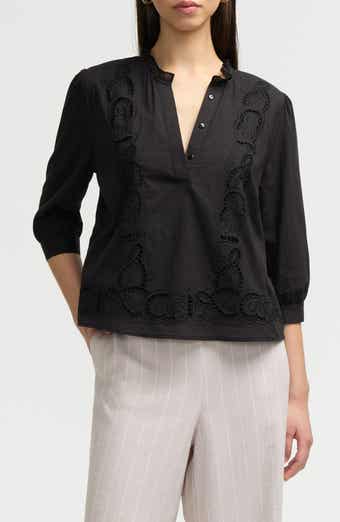 NVLT Embroidered Cotton Top