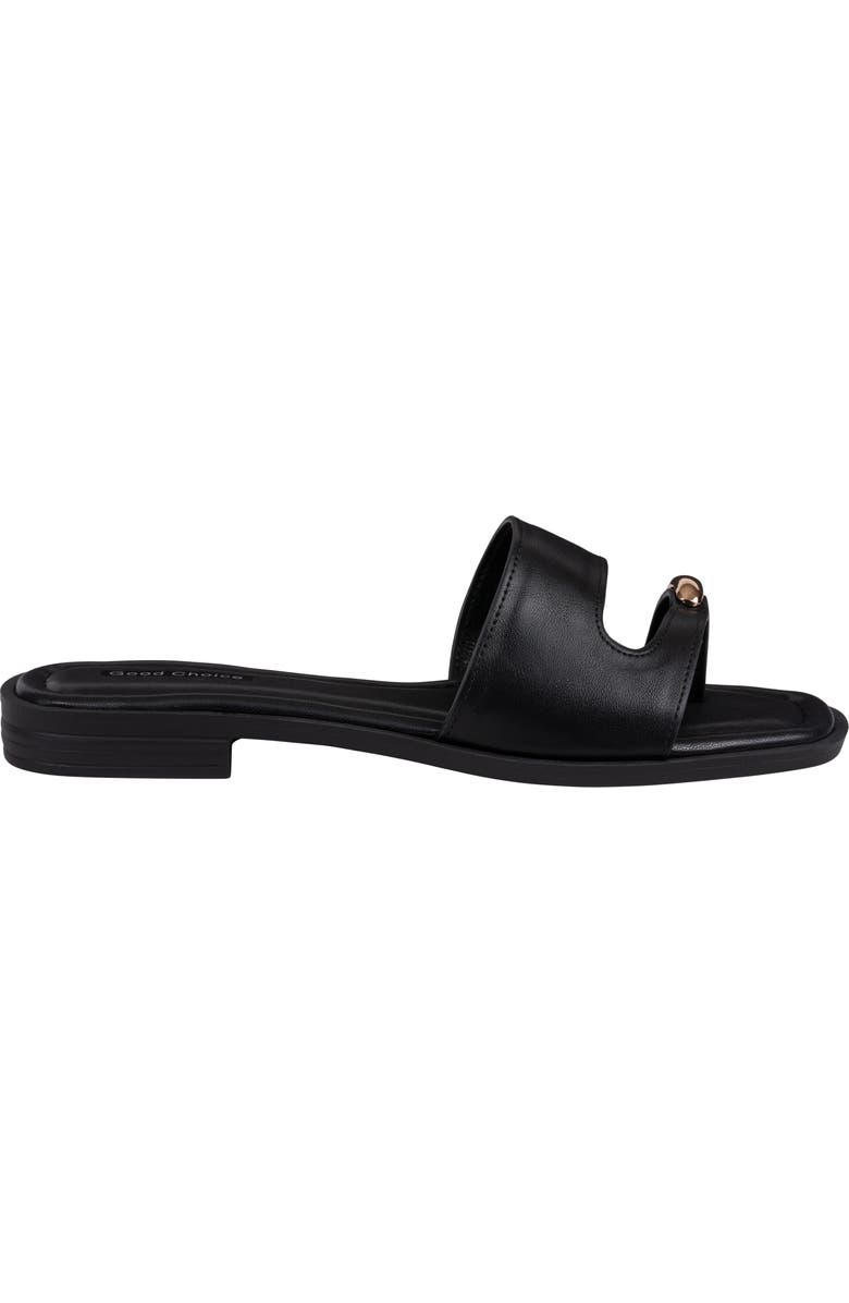 GOOD CHOICE NEW YORK Halie Toe Ring Sandal, Alternate, color, Black