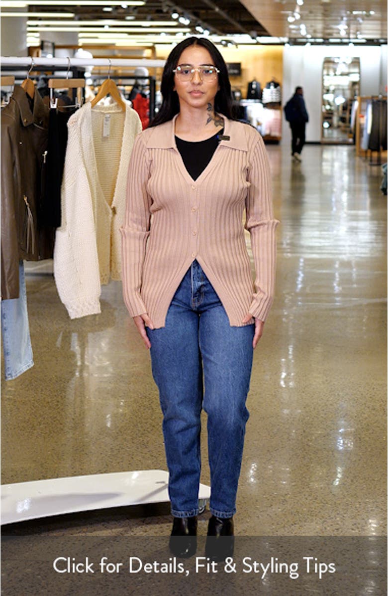 Samara Rib Collared Cardigan, sales video thumbnail