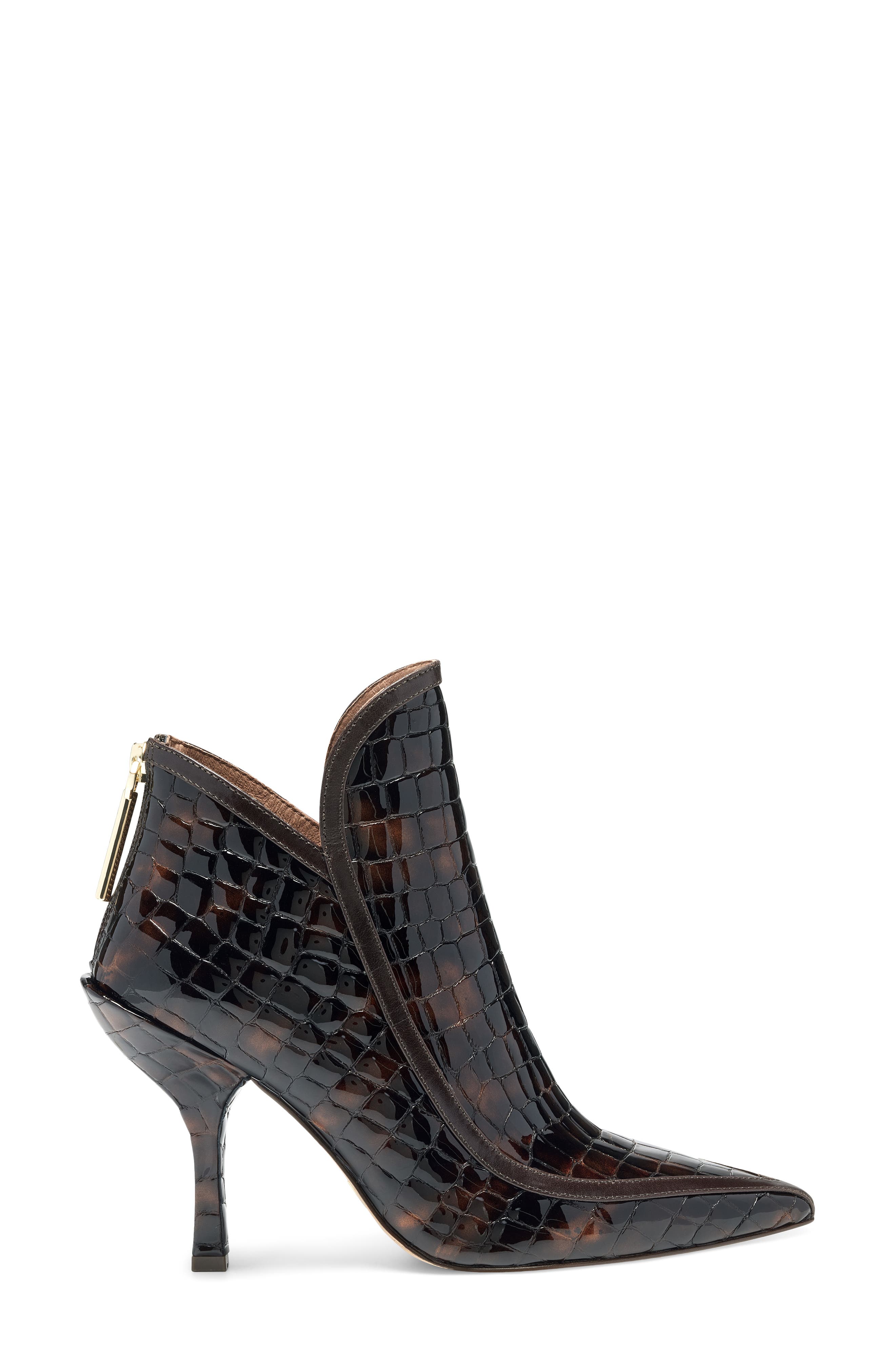 Viveca Pointed Toe Bootie, Alternate, color, TORTOISE/ FUDGE