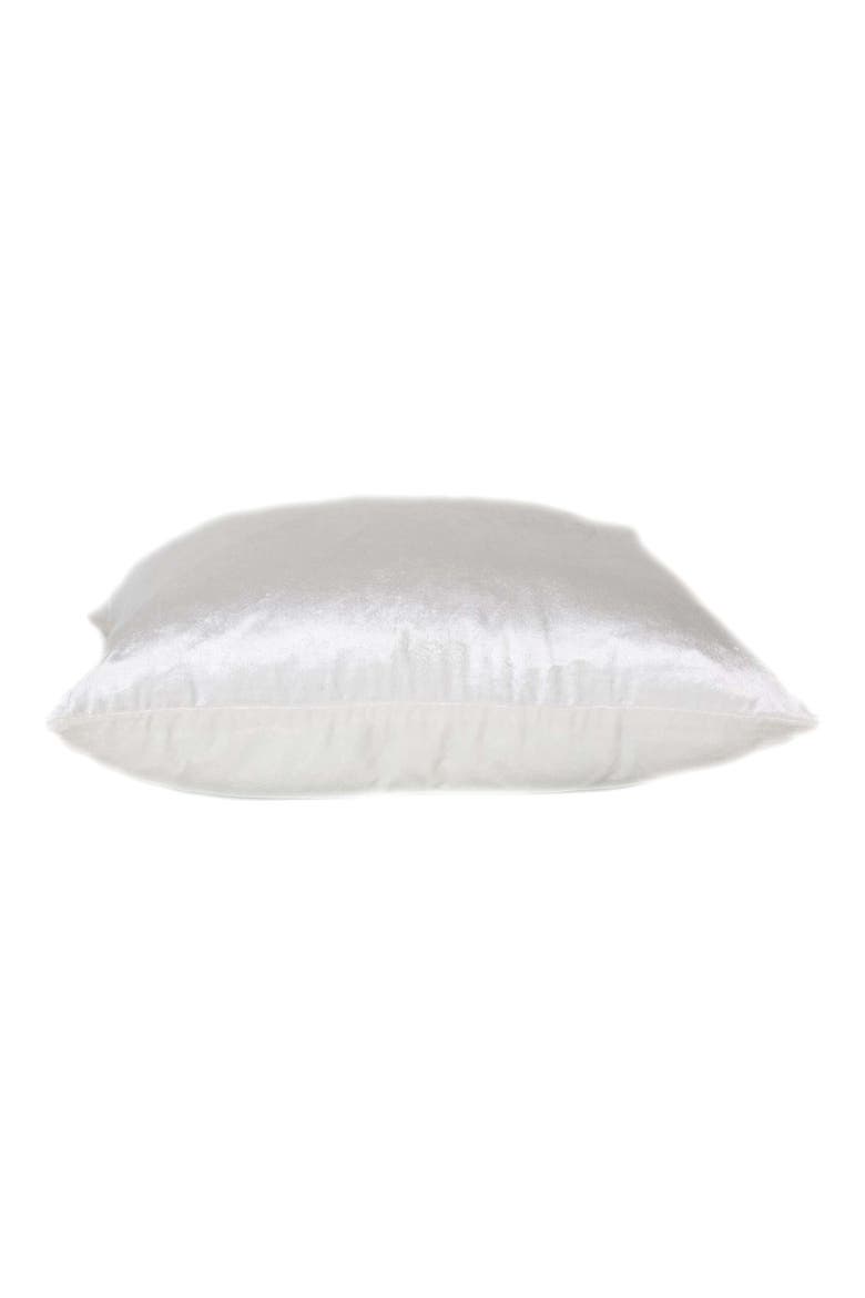 Akari Square Throw Pillow, Alternate, color, WHITE