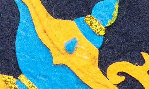 Silk Road Bazaar Handmade Playbill Felted Wool Ornament In Black