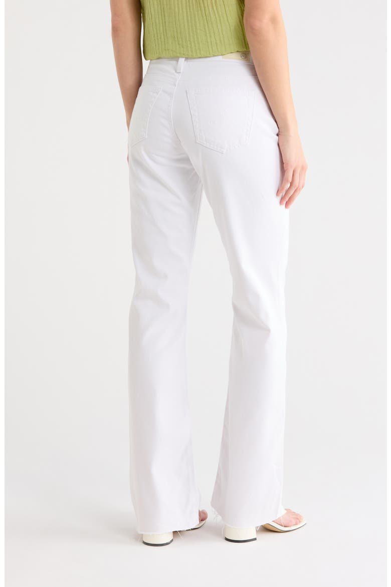 Angel Raw Hem Low Rise Bootcut Jeans, Alternate, color, PEARL WHITE