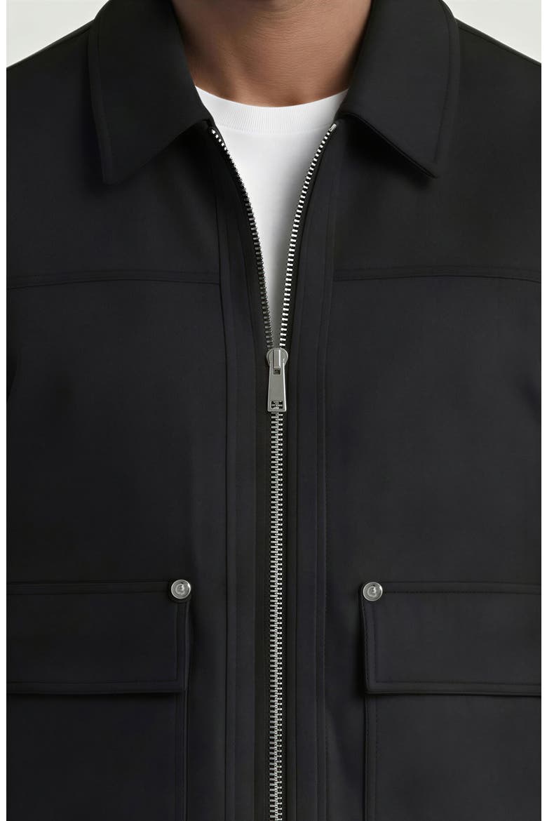 Faux Suede Jacket, Alternate, color, BLACK