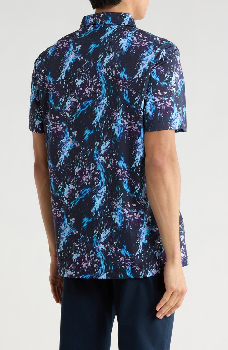 Bugatchi Mercerized Cotton Polo, Alternate, color, Navy