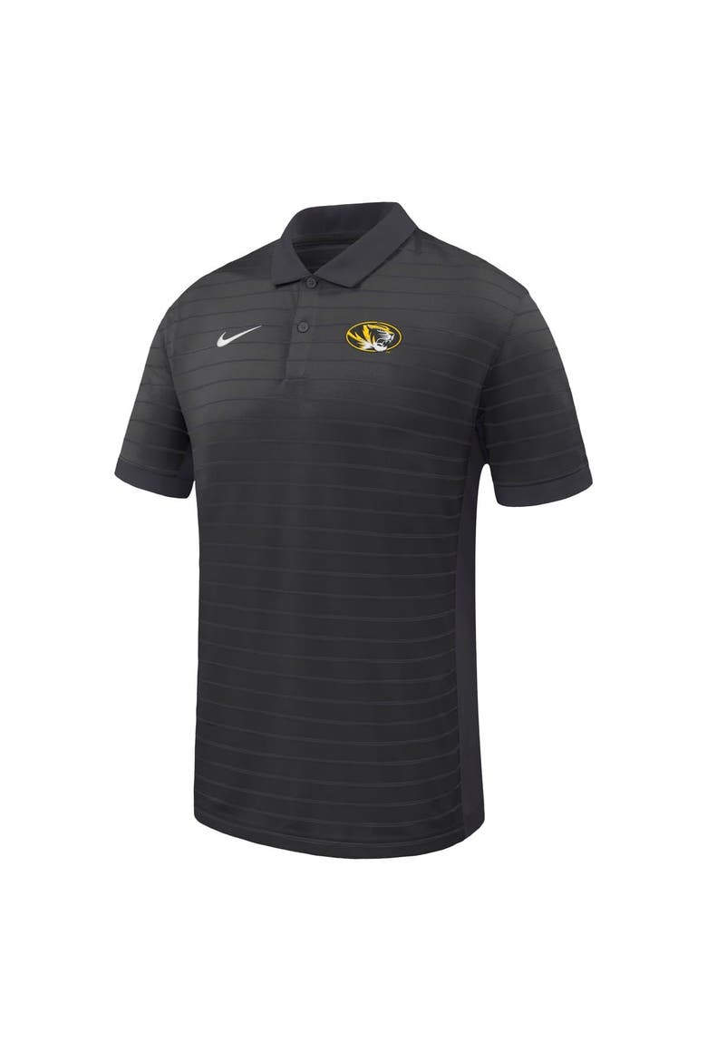 Men's Nike Black Missouri Tigers Victory Stripe Dri-FIT Polo, Main, color, Black