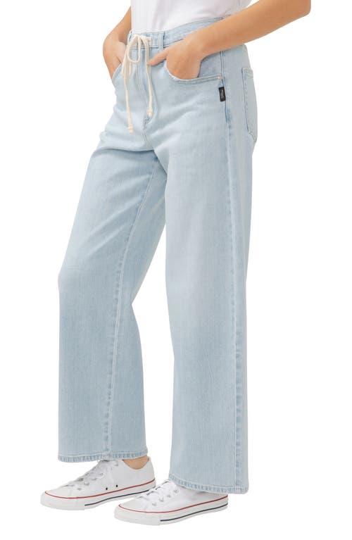Silver Jeans Co. Be Easy Drawstring Jeans In Blue