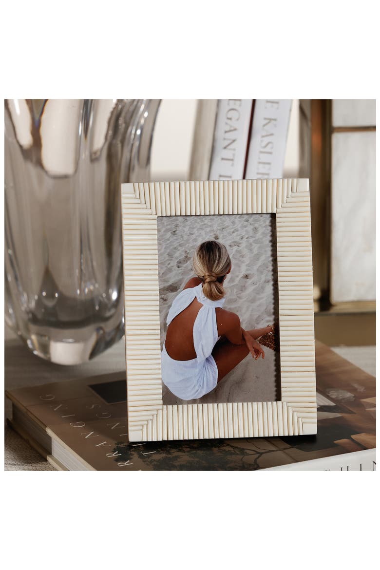 Nubia Ribbed 5.5 x 7.5 Photo Frame, Alternate, color, IVORY
