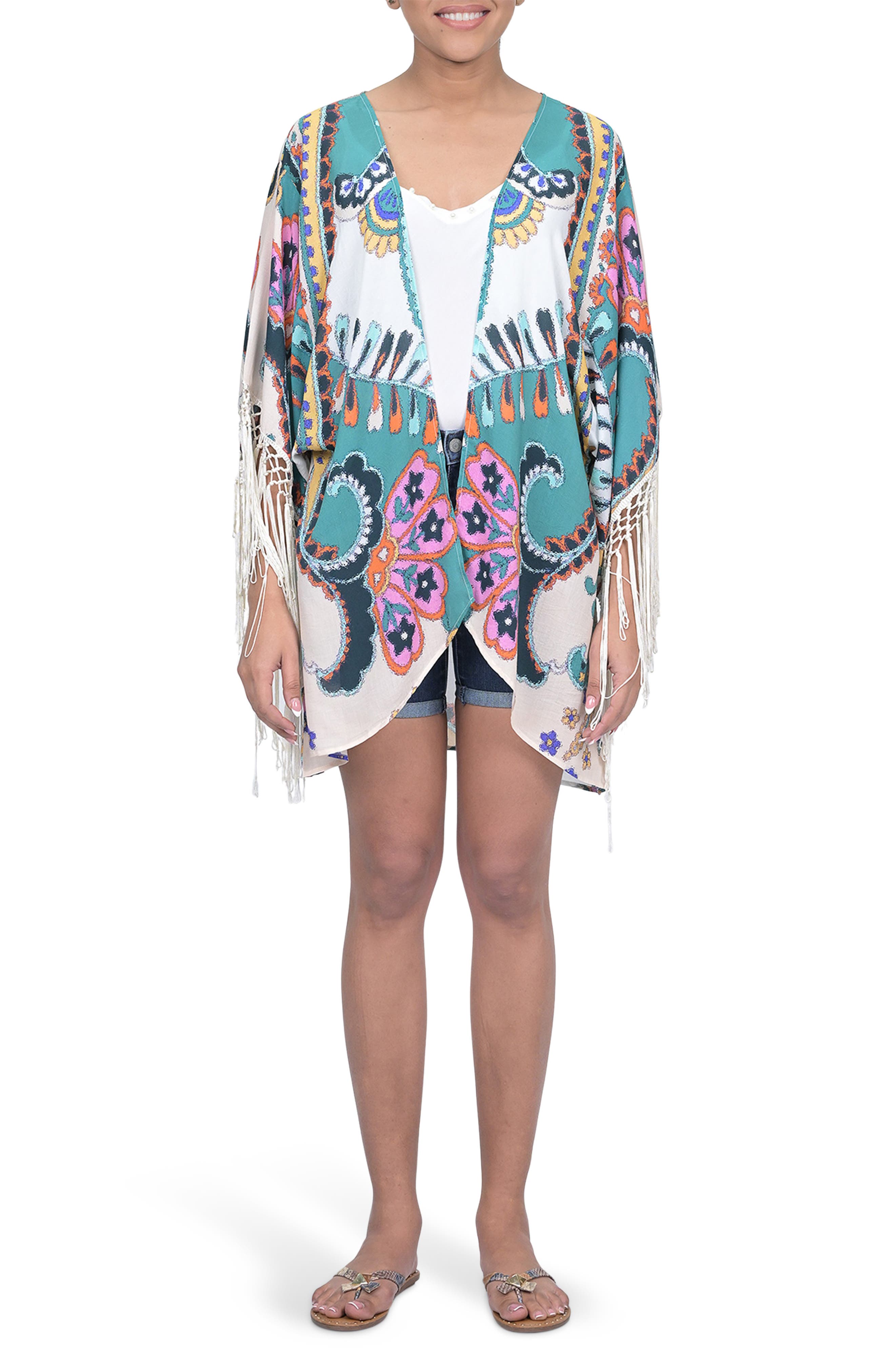 Fringe Kimono Wrap