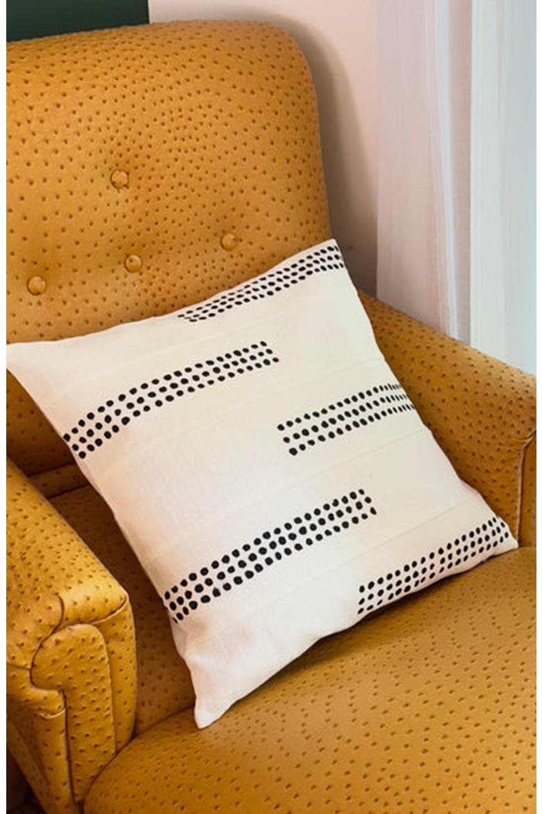 Boho Dots White Sadza Pillow Cover 46Cm, Alternate, color, White
