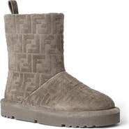 Fendi Après Chic FF Logo Genuine Shearling Lined Bootie