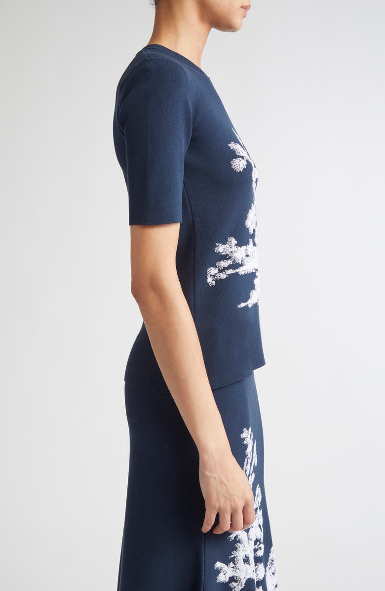 Erdem Etching Jacquard Knit Top, Alternate, color, 