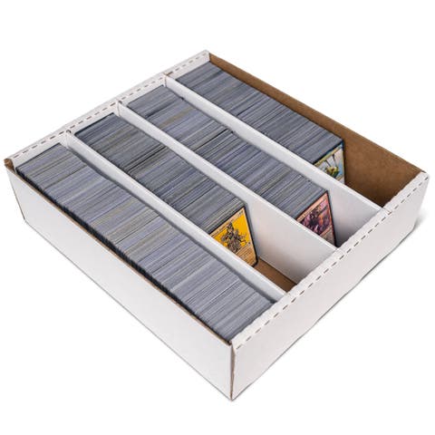 Trading Card Storage Box - 3200ct Capacity, Divided Organizer