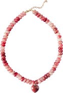 MacRae & Co. Alice Beaded Heart Pendant Necklace