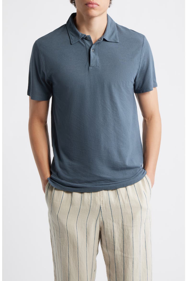 Organic Cotton Polo, Main, color, LAKE