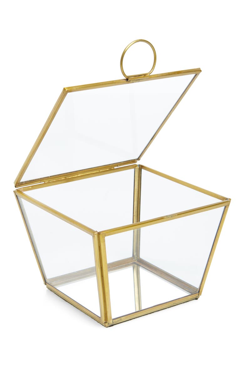 Large Wallace Trinket Box, Alternate, color, GOLD