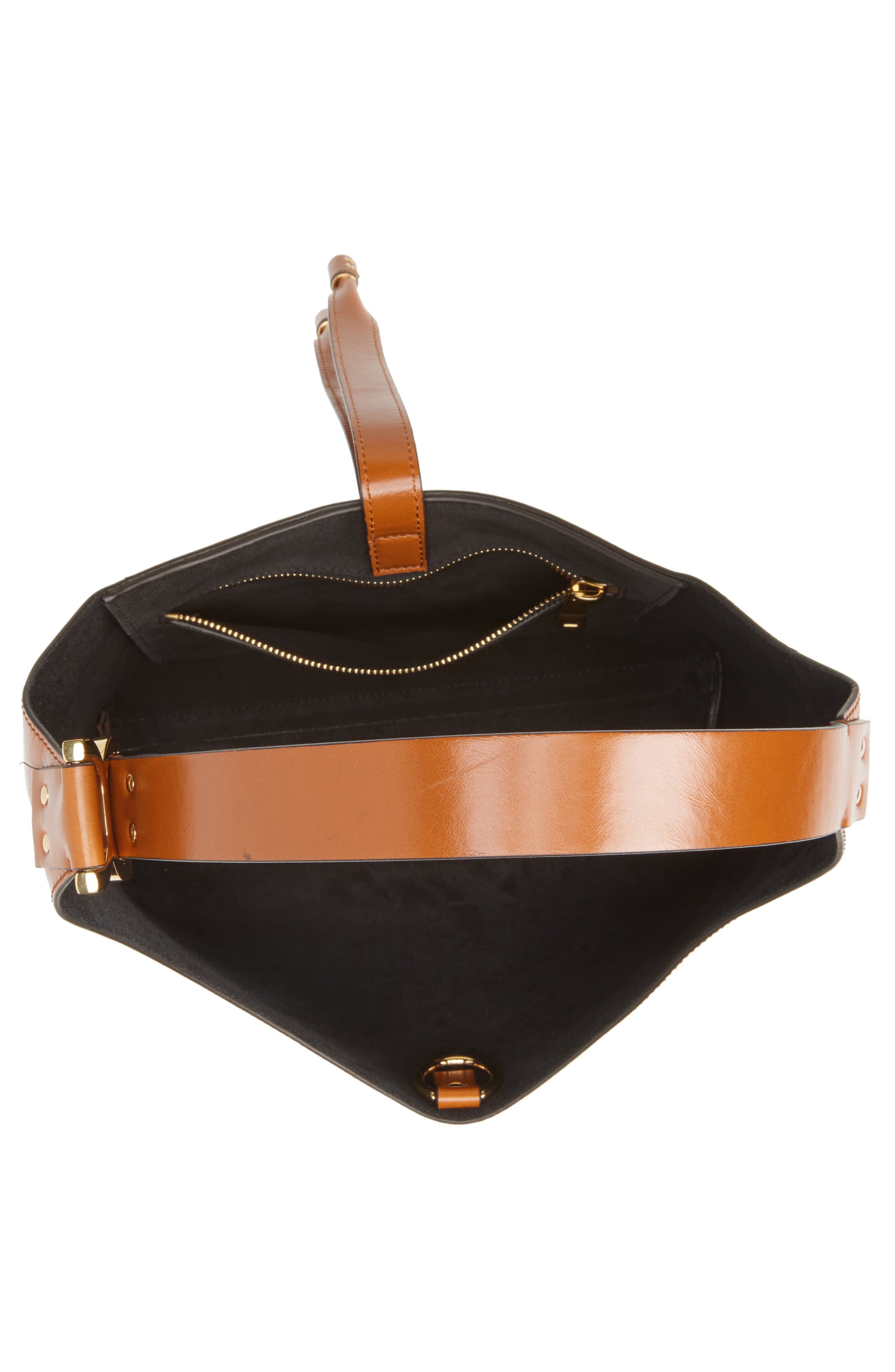 Chloé Small Marcie Leather Hobo Bag, Alternate, color, 26M Clay Brown